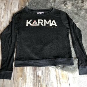 Spiritual gangster ‘karma’ savasana pullover, sm